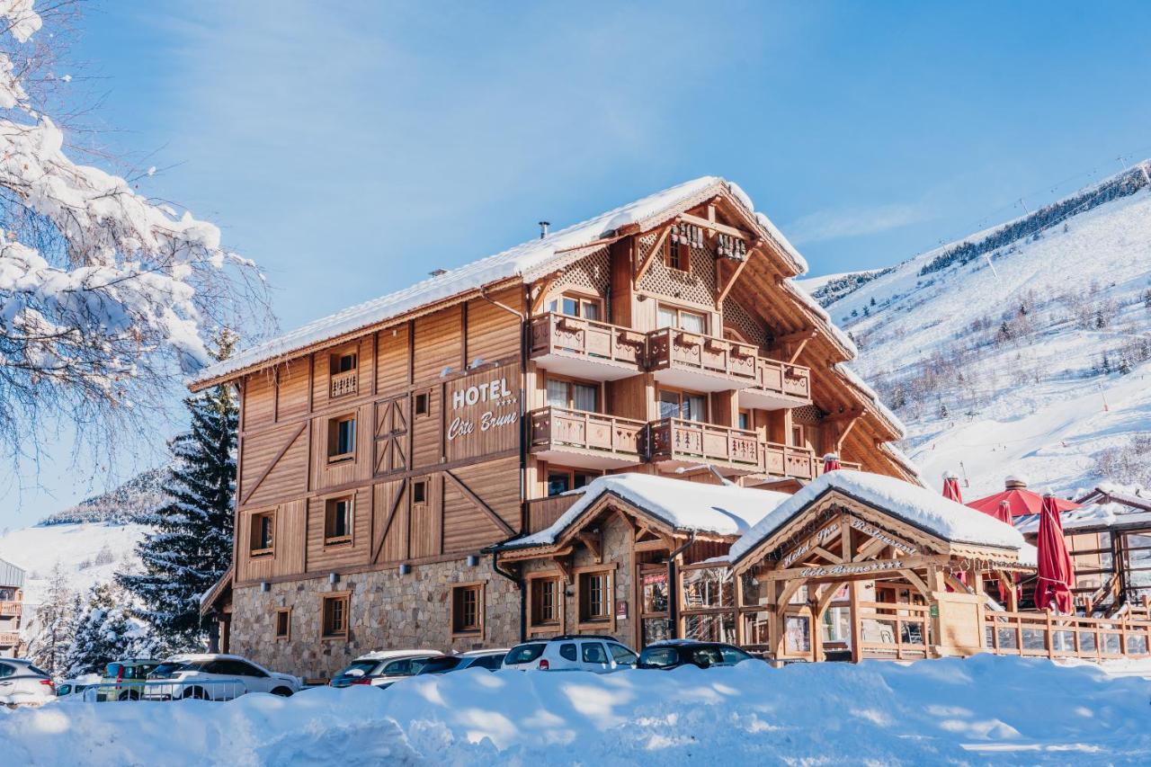 Hotel Cote Brune Les Deux Alpes Bagian luar foto